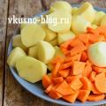 Тушеная картошка с куриным филе