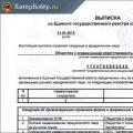 Сведения из егрюл (федеральная налоговая служба)